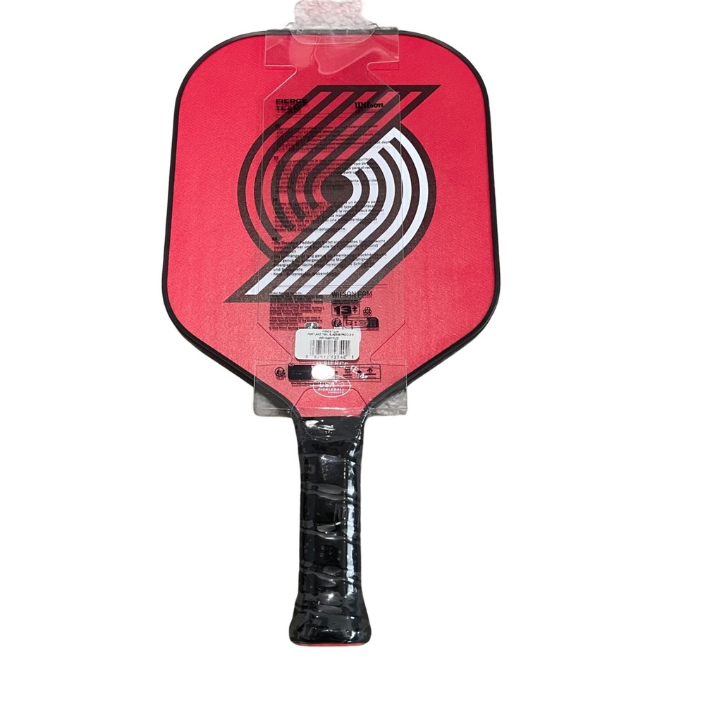 Wilson Fierce Team Pickleball Paddle Portland Trail Blazers NBA Red USA Approved